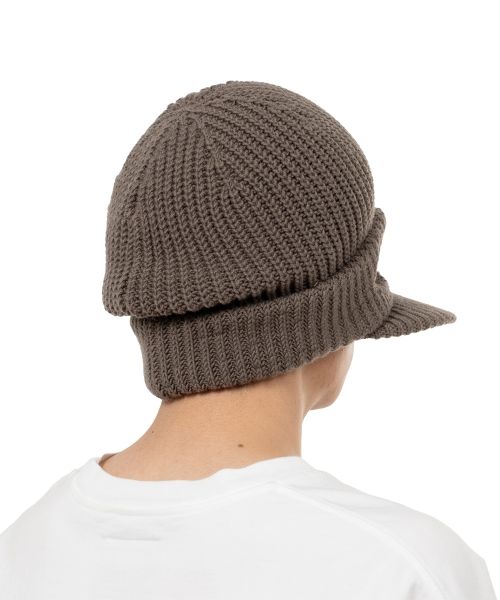 Masked Visor Knit Cap