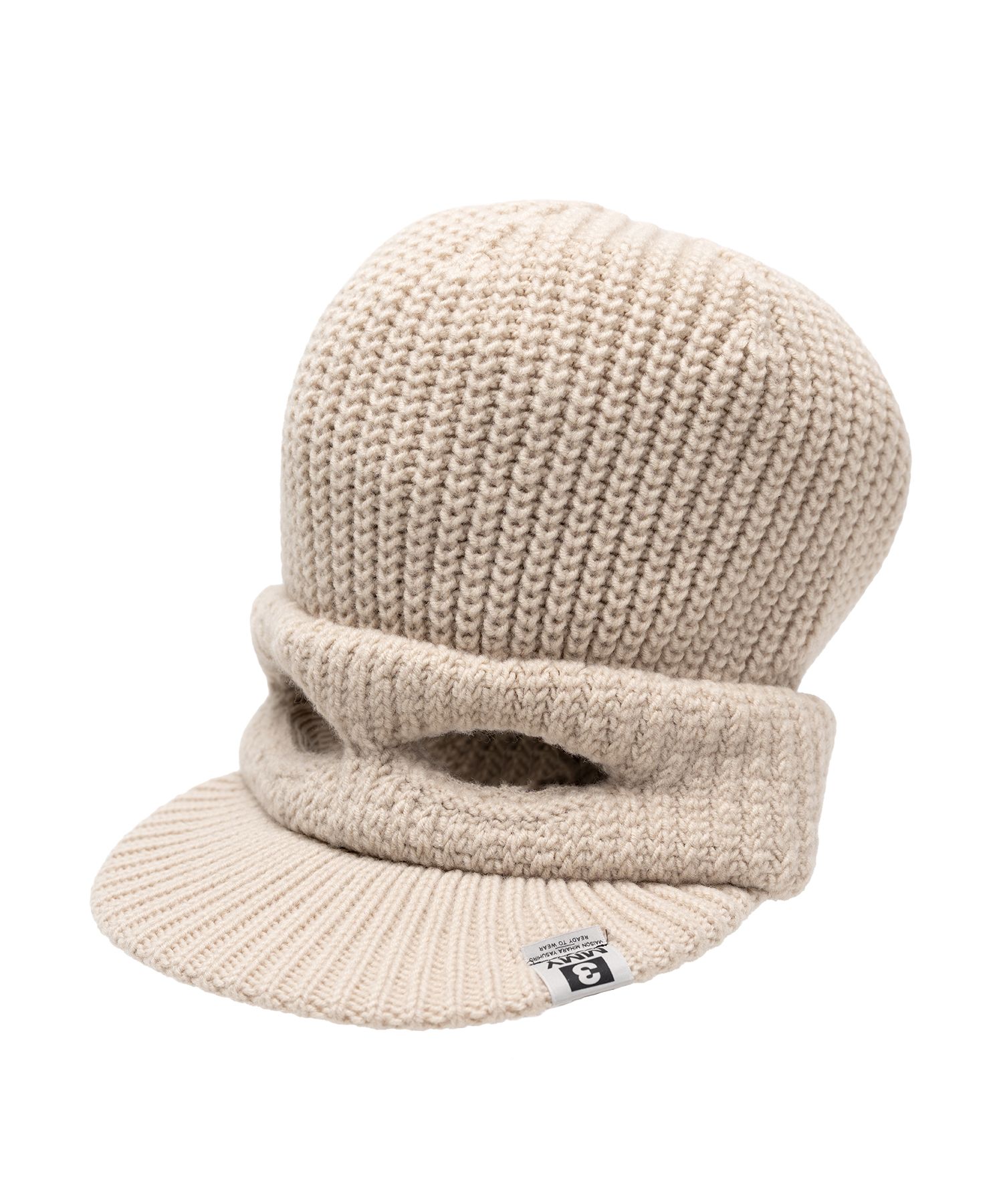 Masked Visor Knit Cap