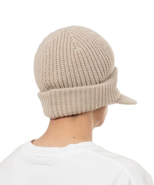 Masked Visor Knit Cap
