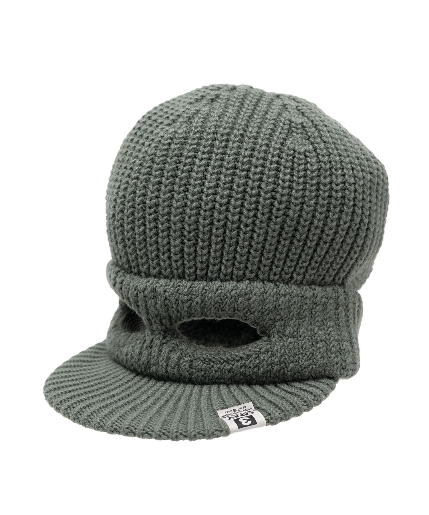 Masked Visor Knit Cap