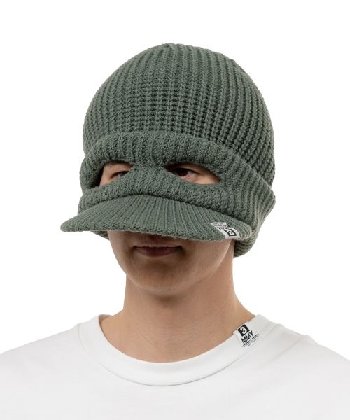 Masked Visor Knit Cap