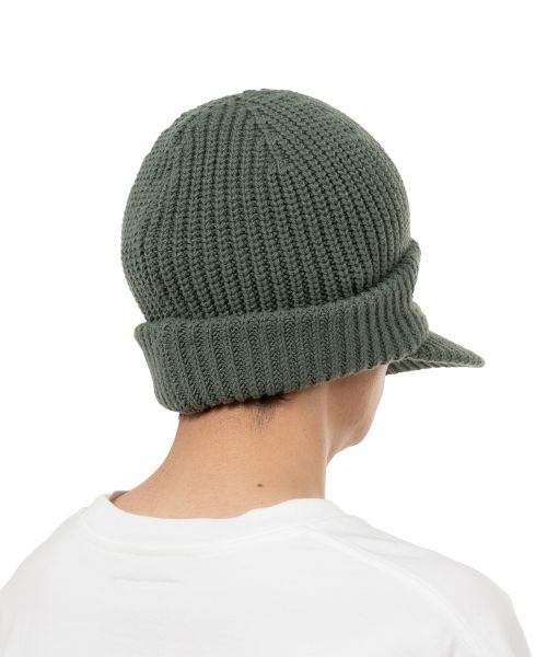 Masked Visor Knit Cap