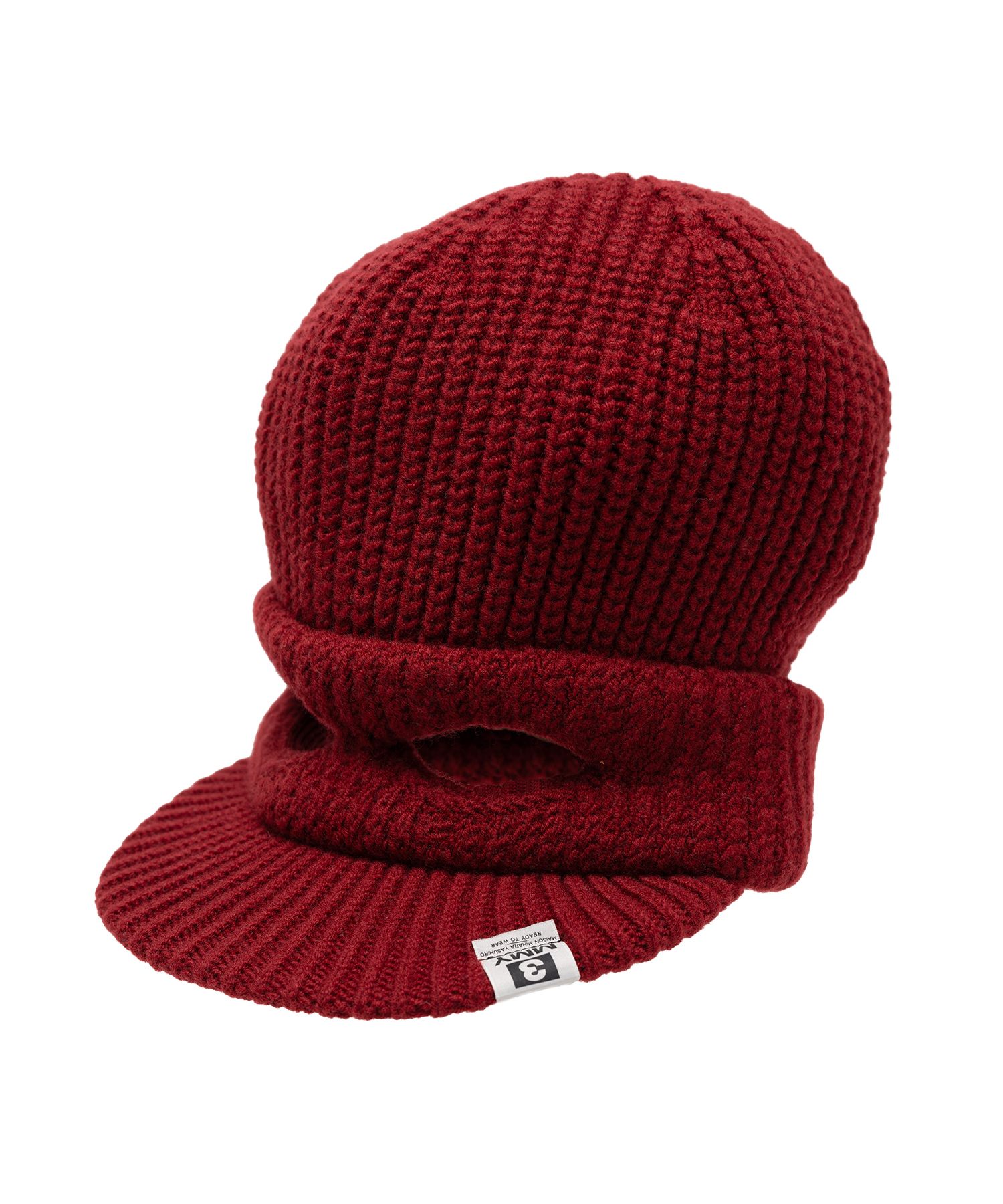 Masked Visor Knit Cap