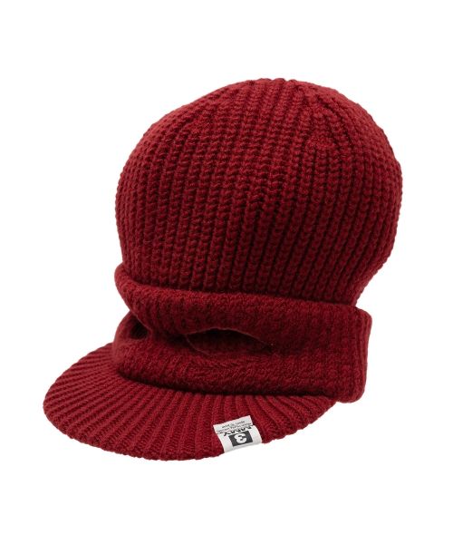 Masked Visor Knit Cap