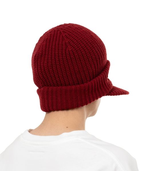 Masked Visor Knit Cap