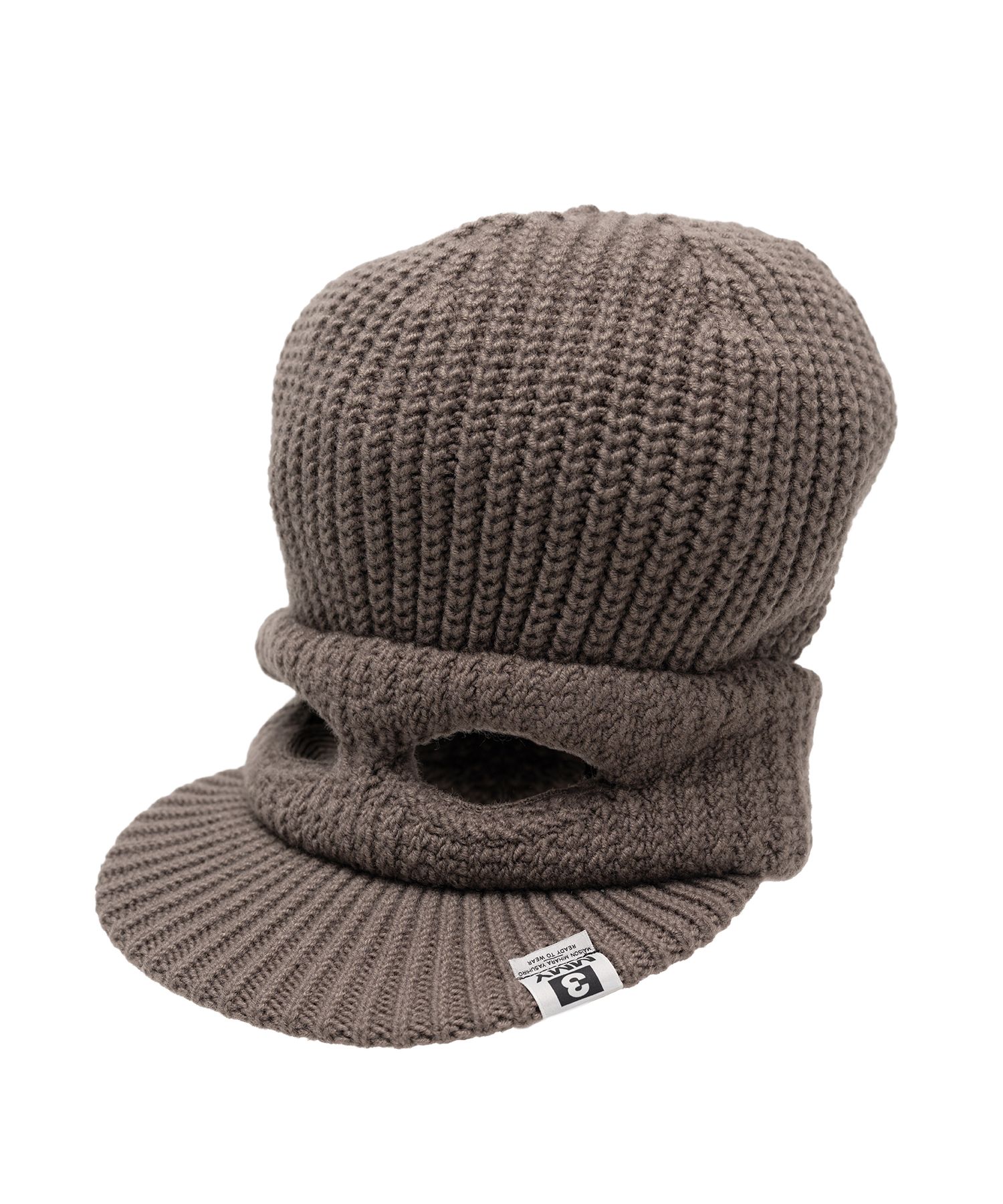 Masked Visor Knit Cap