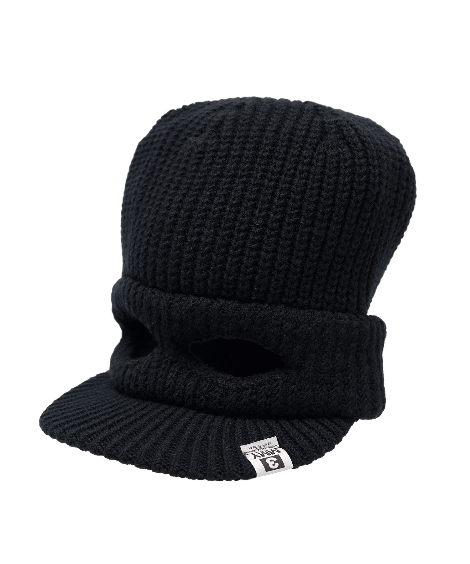 Masked Visor Knit Cap