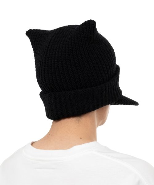 Masked Cat Visor Knit Cap