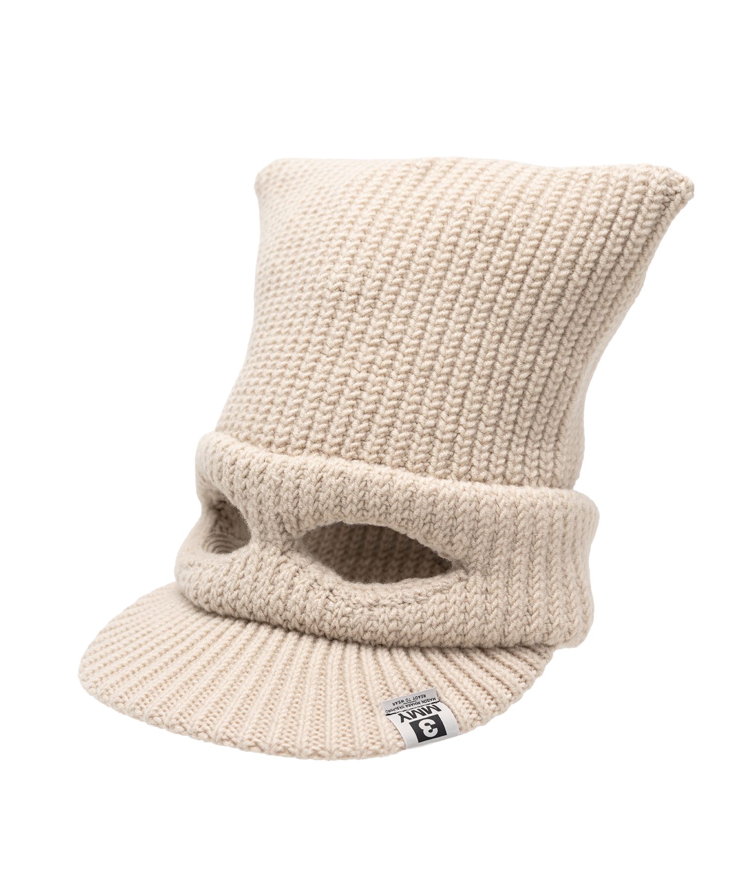 Masked Cat Visor Knit Cap