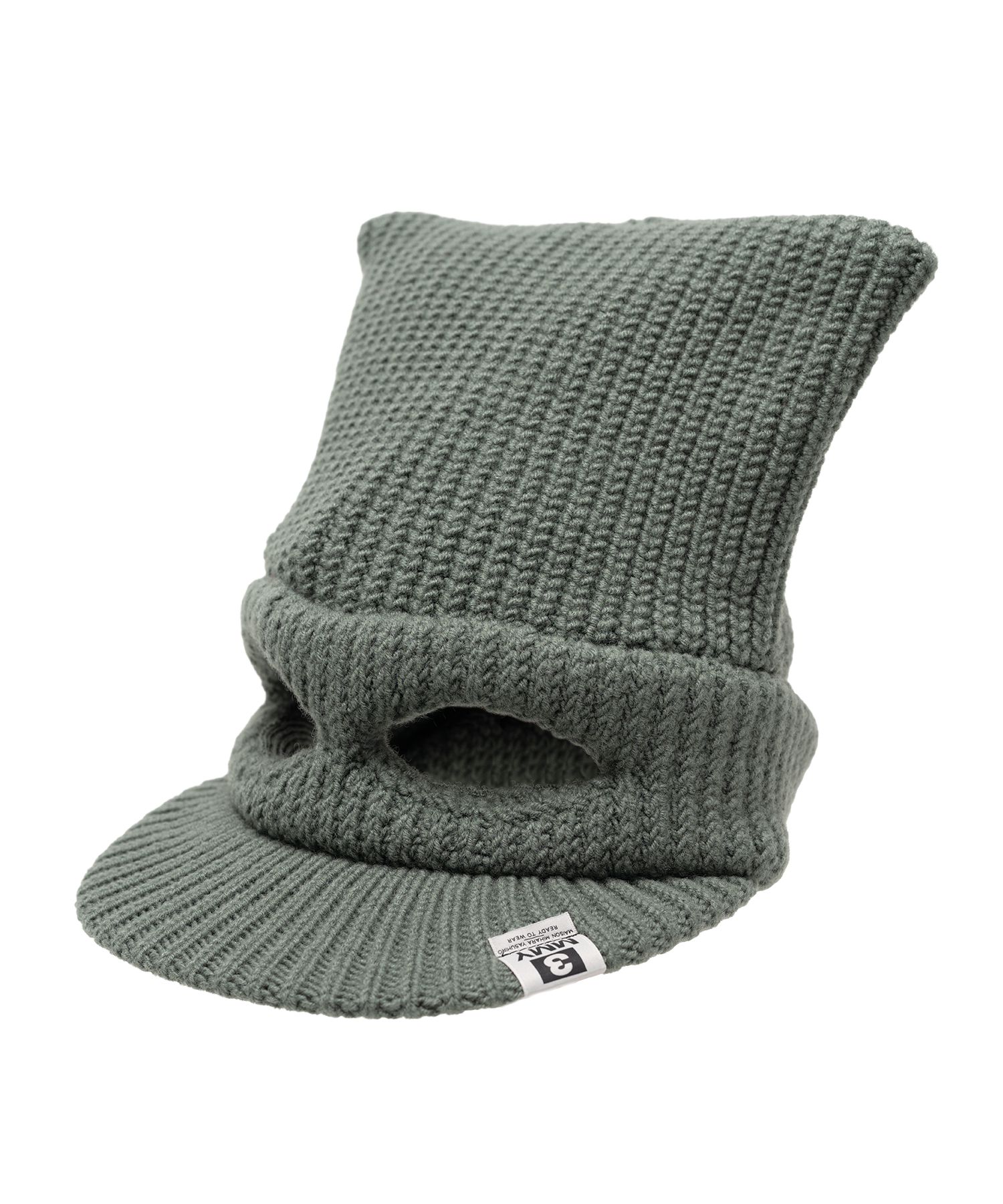Masked Cat Visor Knit Cap