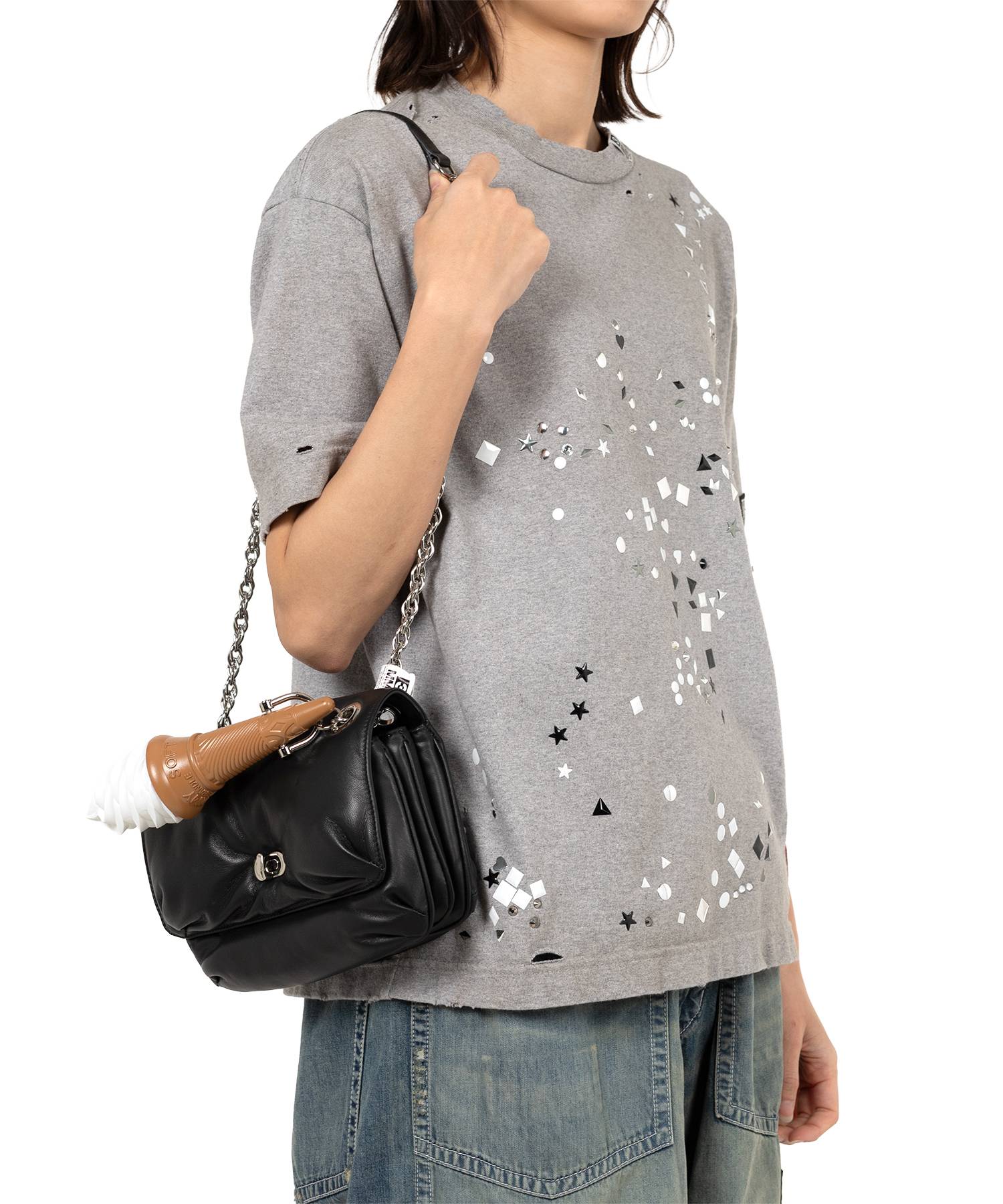 "TOY" Soft Serve Handle Chain Shoulder Bag