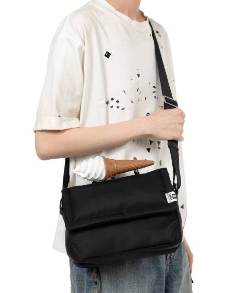 "TOY" Soft Serve Handle Nylon Shoulder Bag