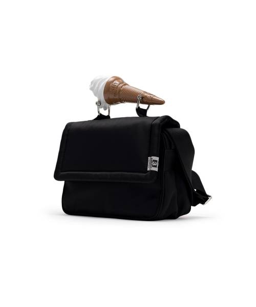 "TOY" Soft Serve Handle Nylon Shoulder Bag