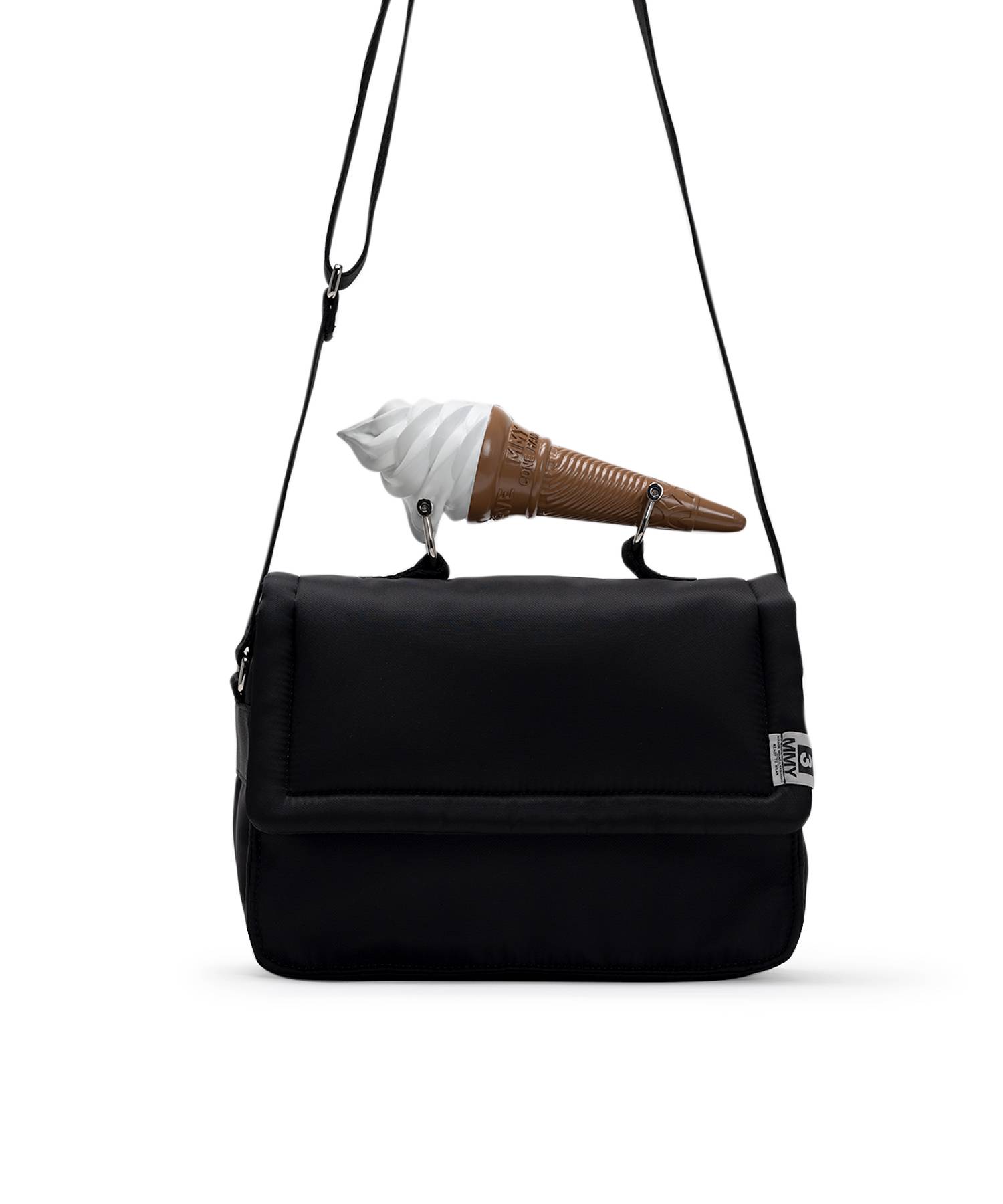 "TOY" Soft Serve Handle Nylon Shoulder Bag