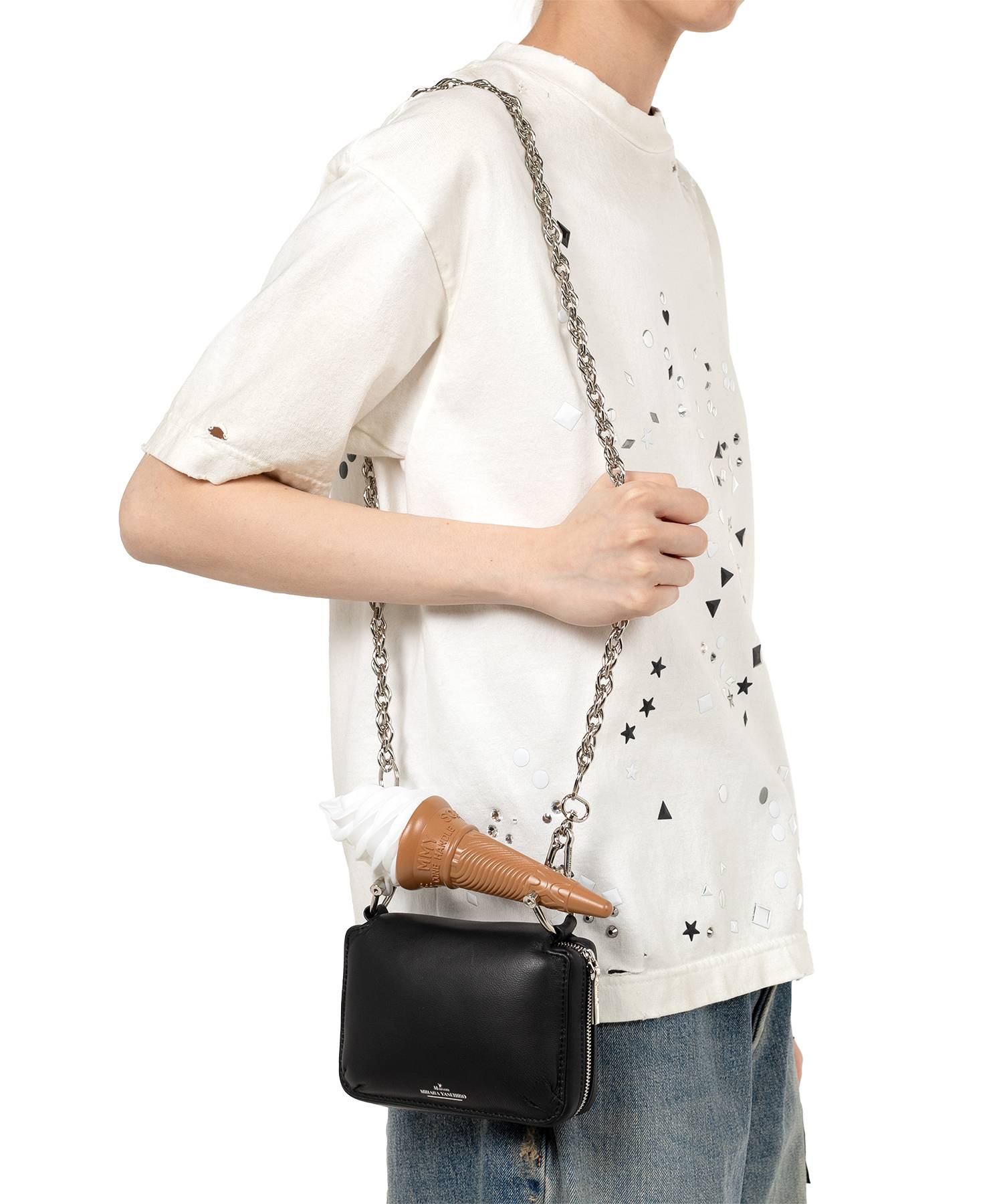 "TOY" Soft Serve Handle Chain Shoulder Wallet