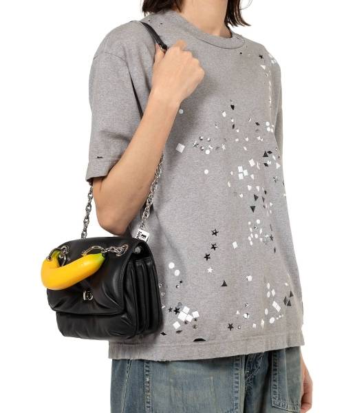"TOY" Banana Handle Chain Shoulder Bag