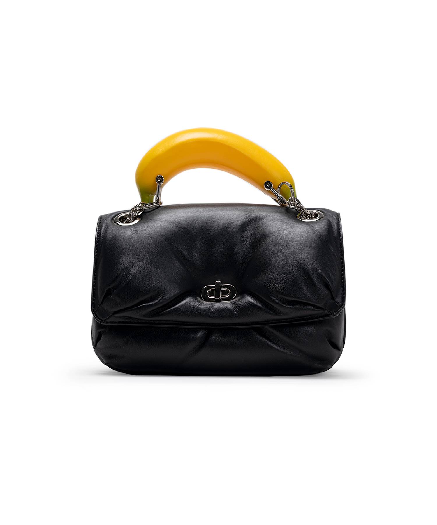 "TOY" Banana Handle Chain Shoulder Bag