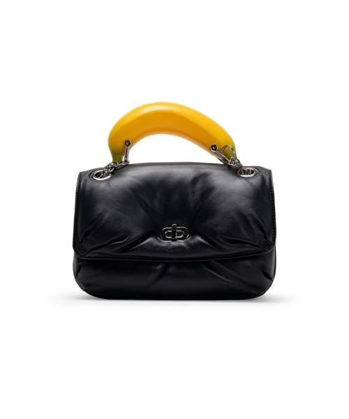 "TOY" Banana Handle Chain Shoulder Bag