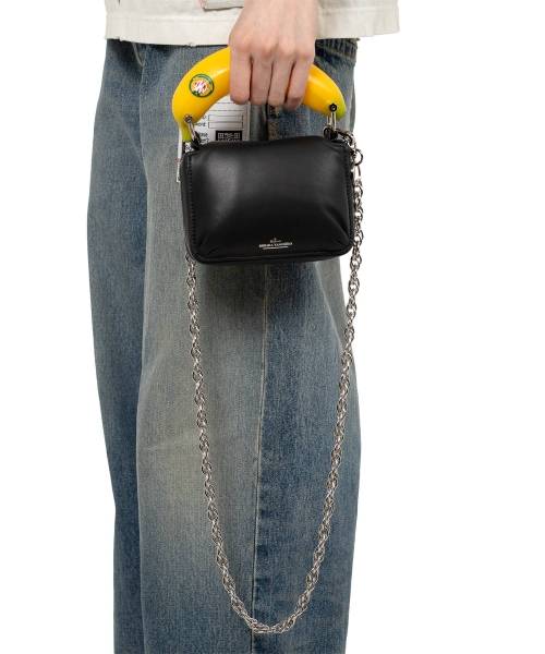 "TOY" Banana Handle Chain Shoulder Wallet