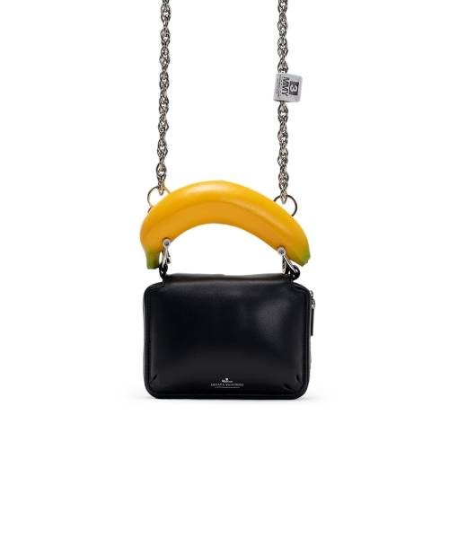 "TOY" Banana Handle Chain Shoulder Wallet
