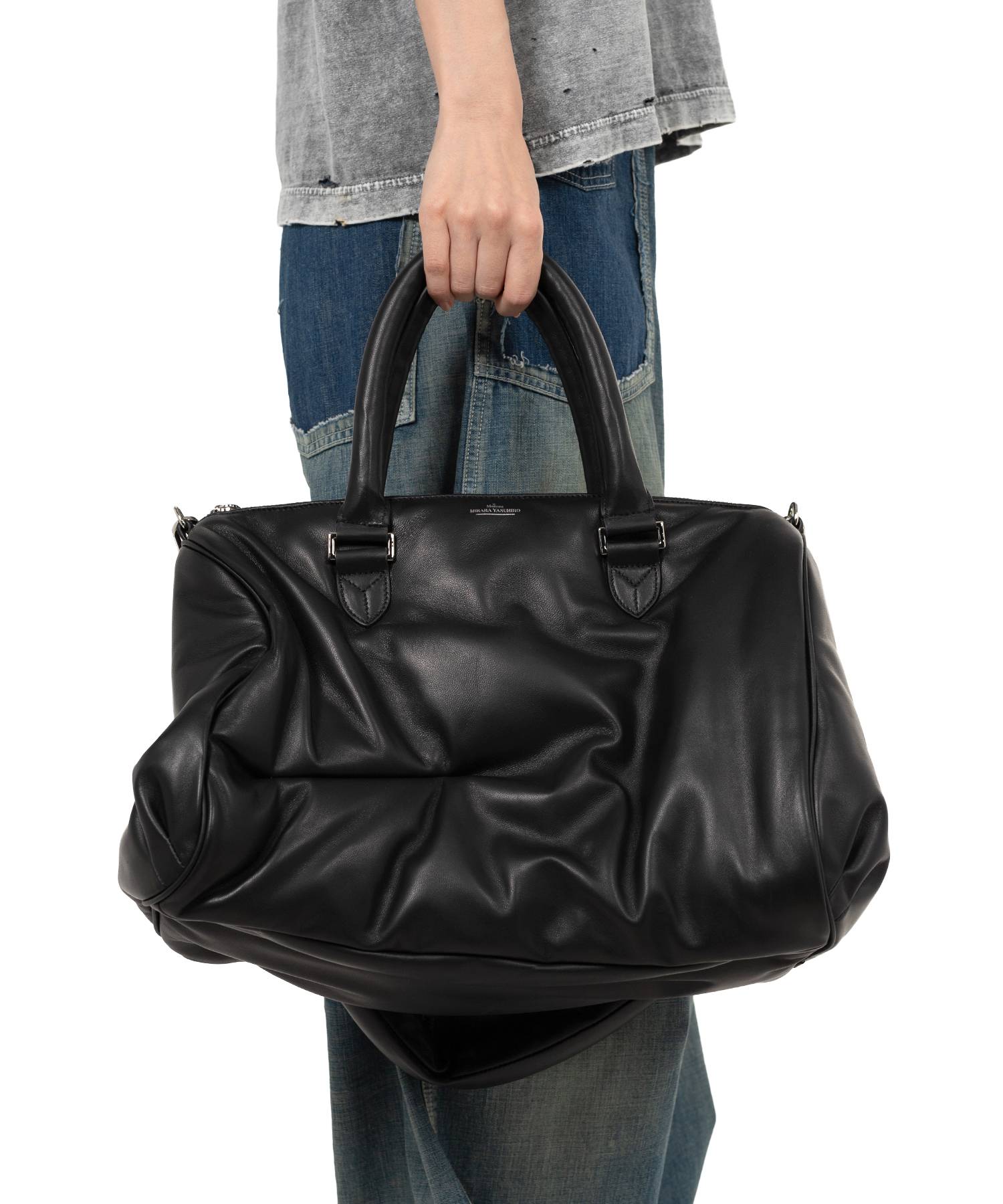 "PUCKER"Puffer Boston Bag