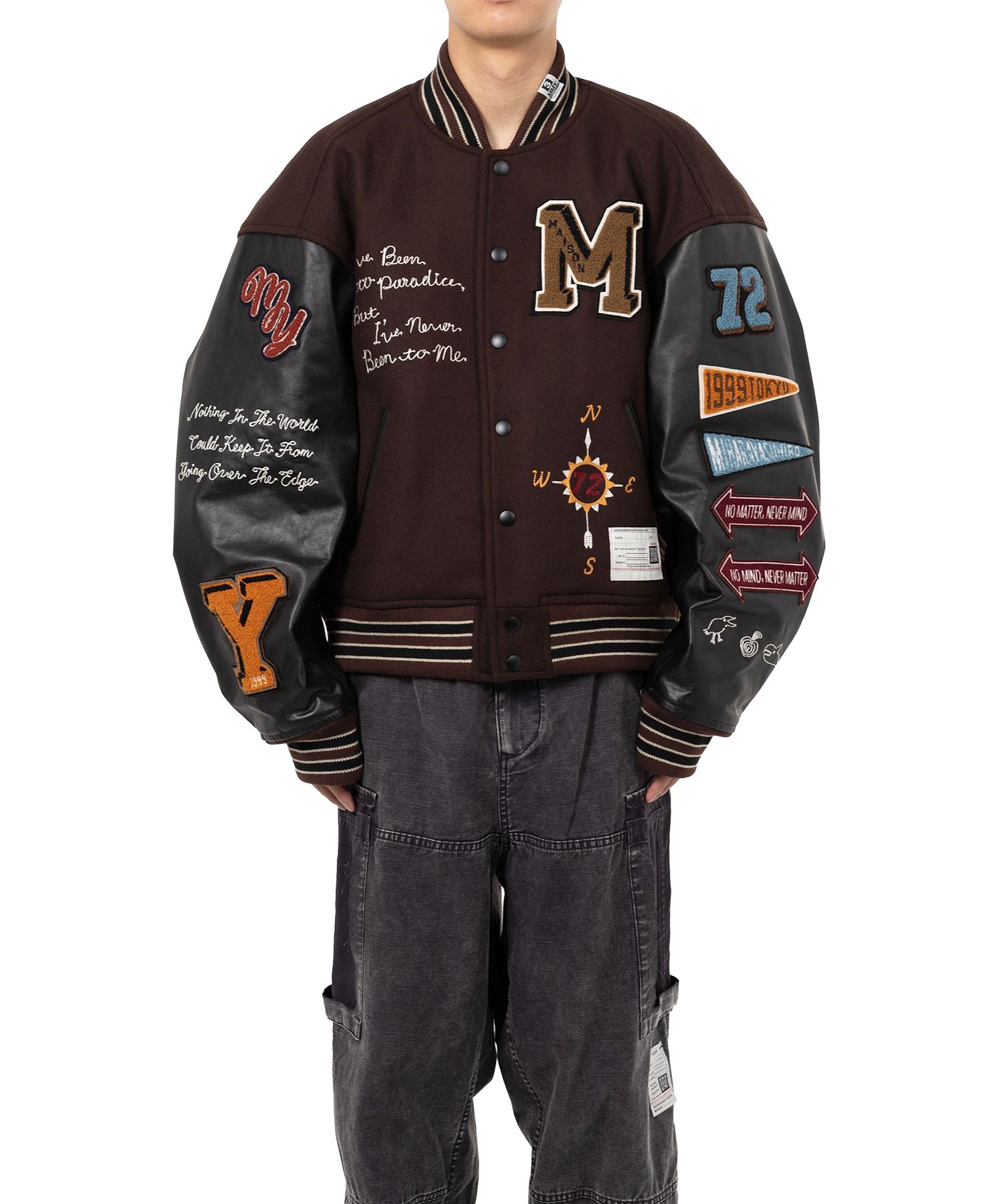 maison mihara yasuhiro ジャケット Maison MIHARA YASUHIRO 2025SS スーベニアジャケット ブラック