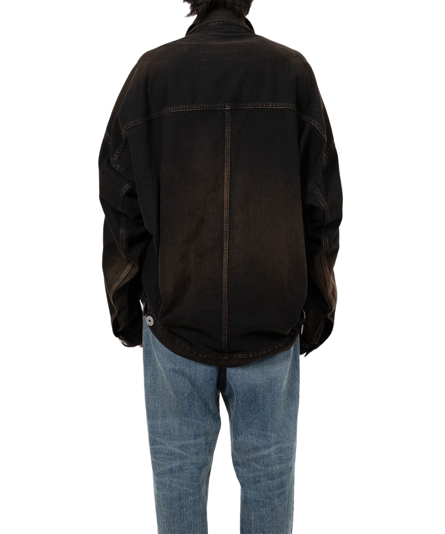 Front Layered Denim Jacket