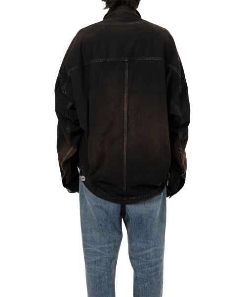 Front Layered Denim Jacket