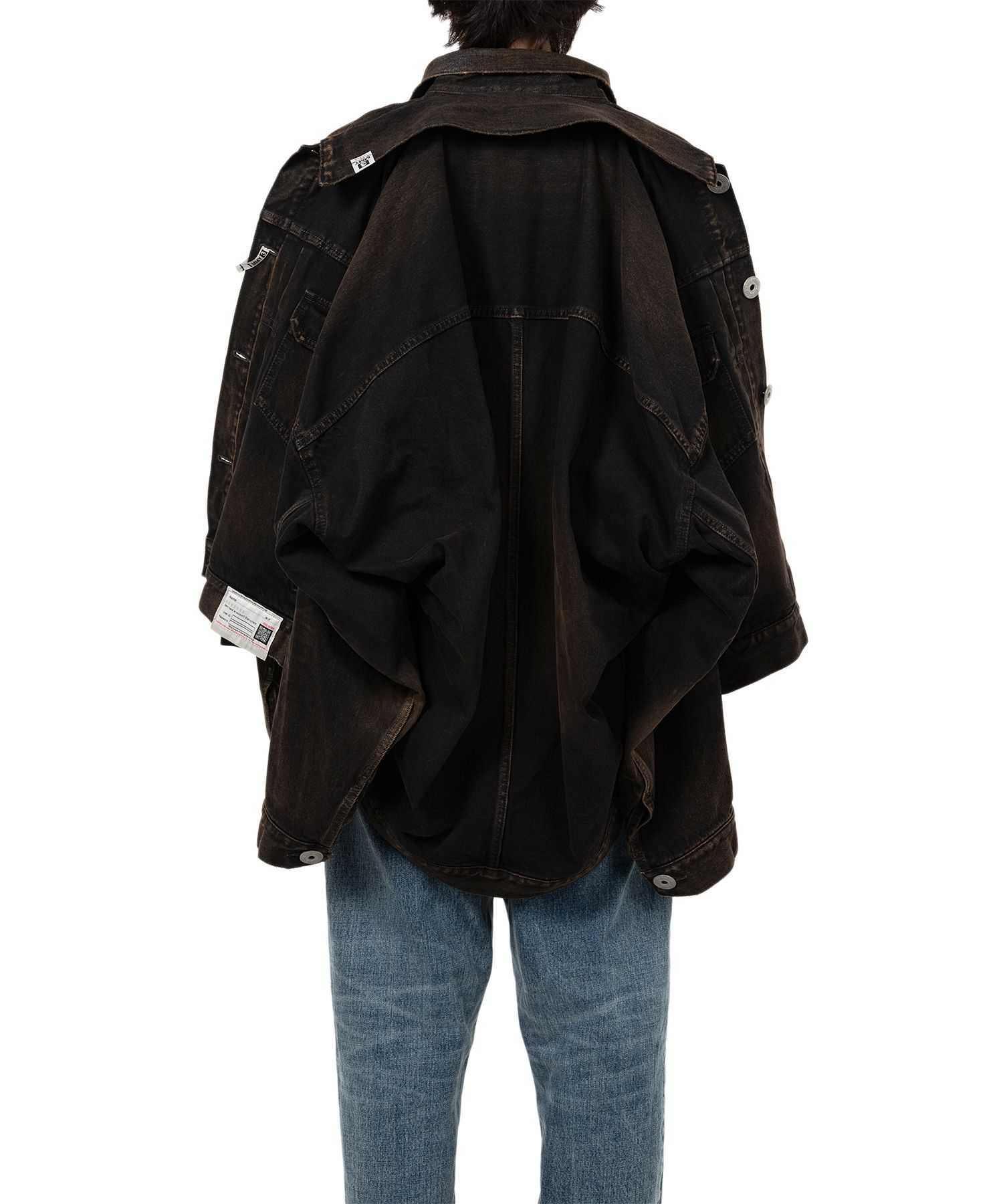 Front Layered Denim Jacket