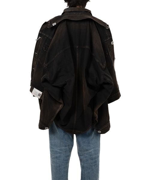 Front Layered Denim Jacket