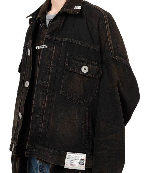 Front Layered Denim Jacket