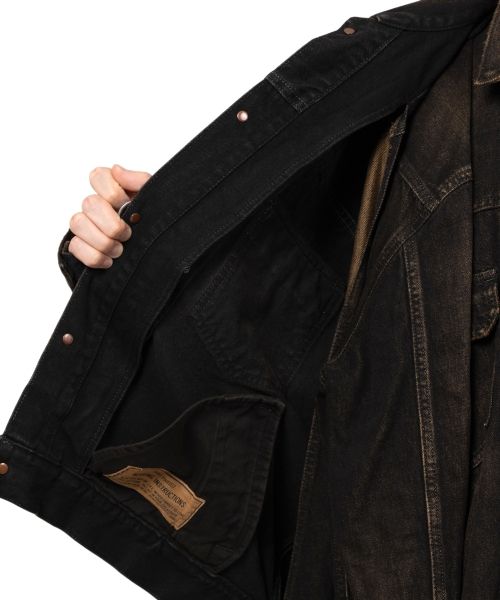 Front Layered Denim Jacket