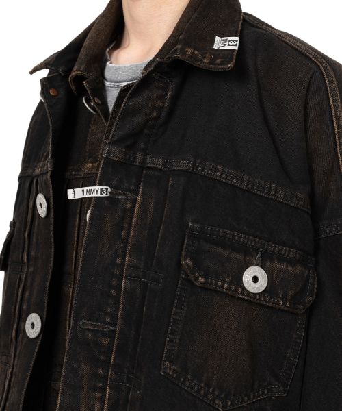 Front Layered Denim Jacket