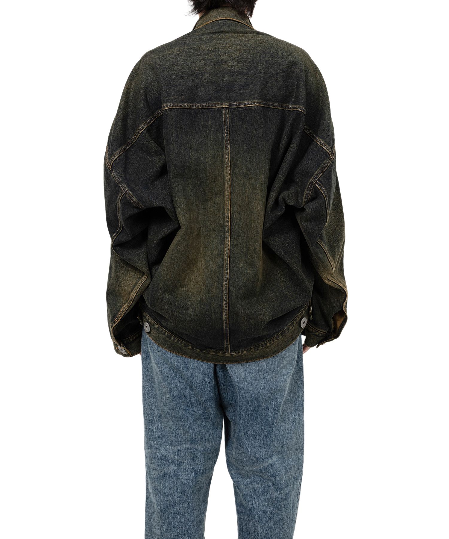 Front Layered Denim Jacket