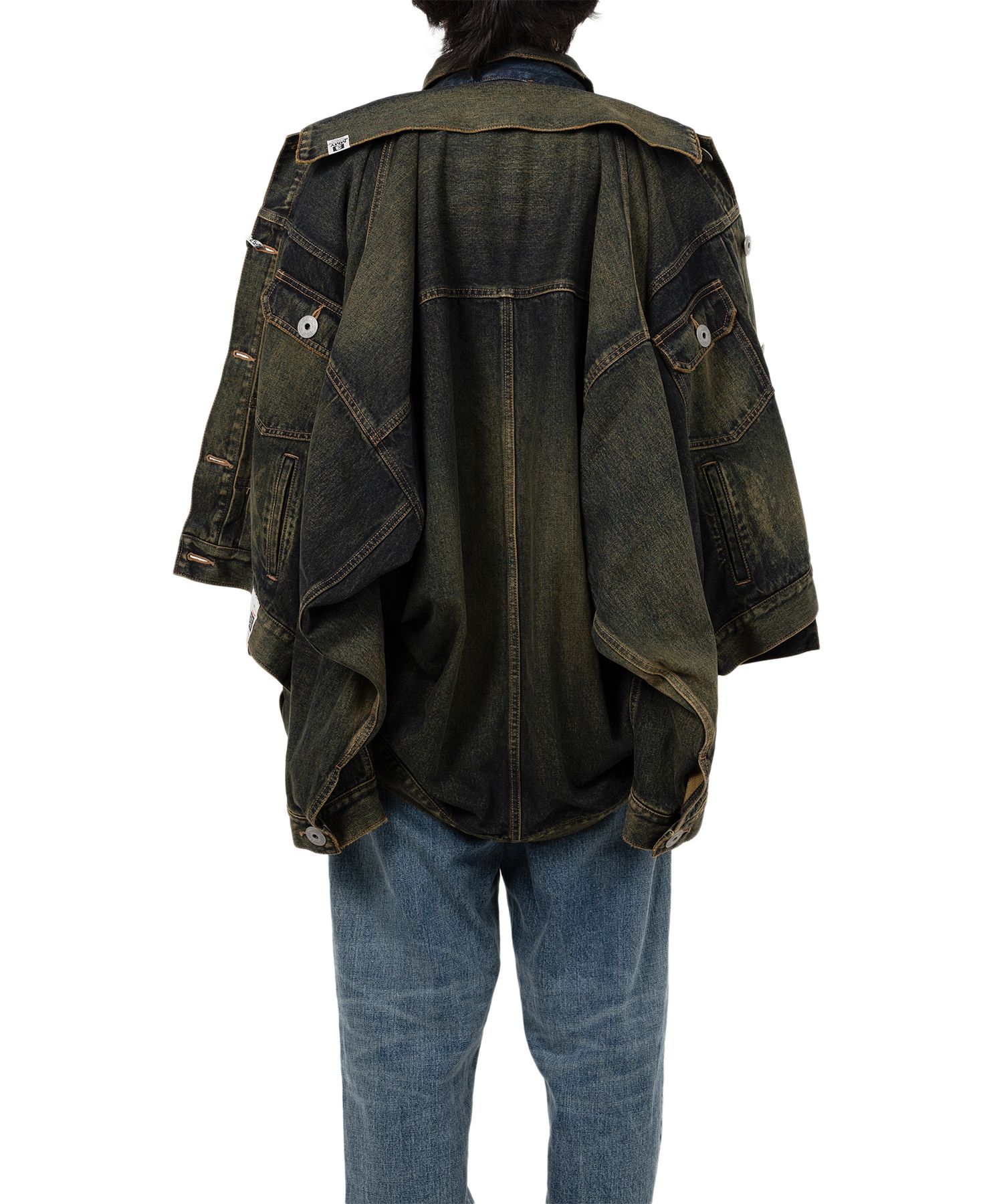 Front Layered Denim Jacket