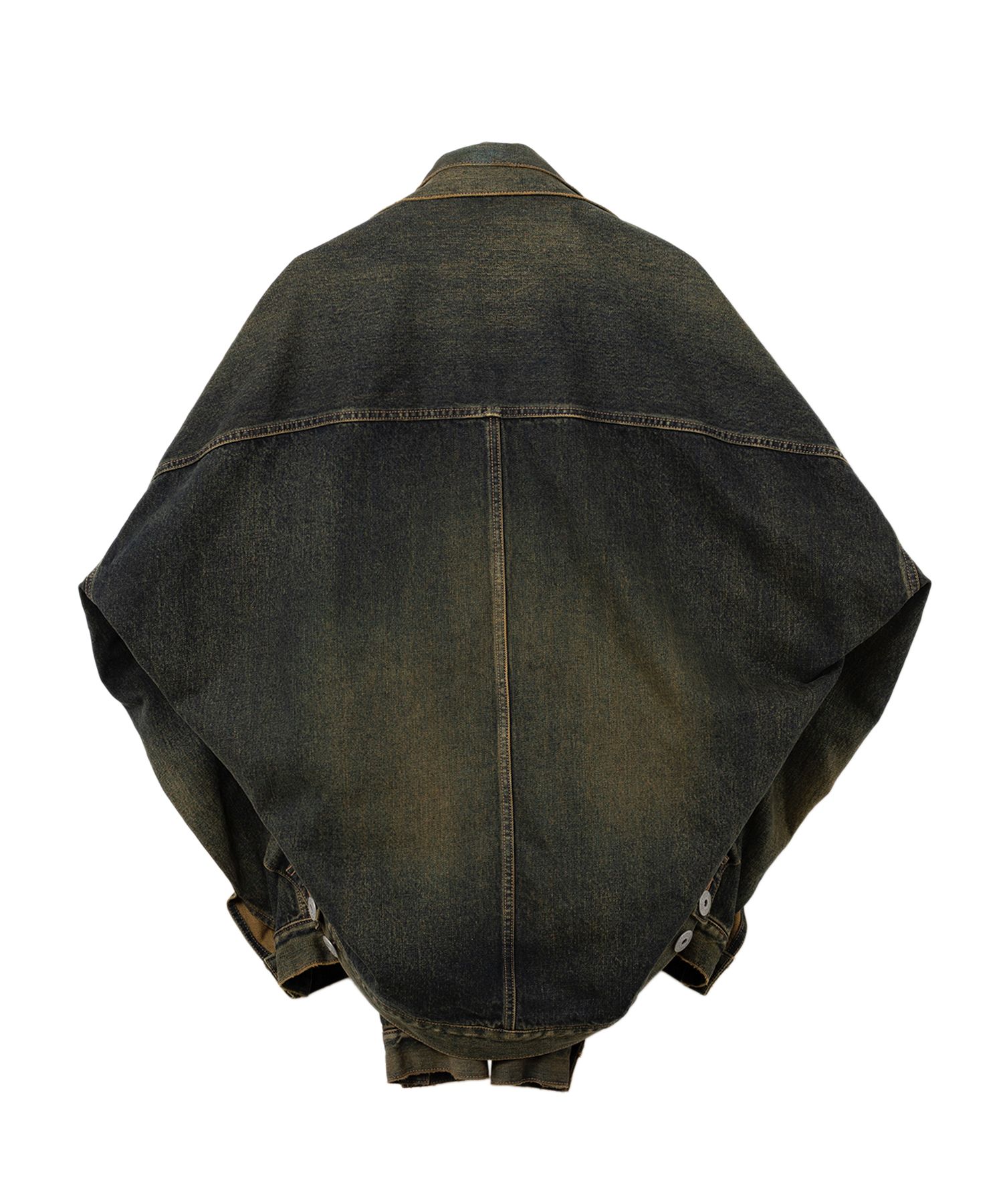 Front Layered Denim Jacket