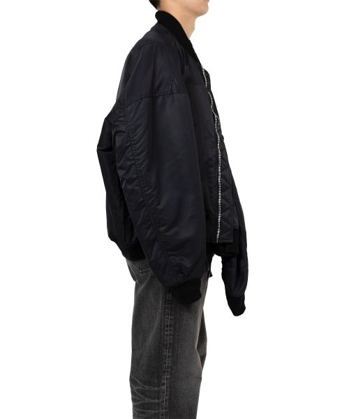Front Layered Flight Jacket