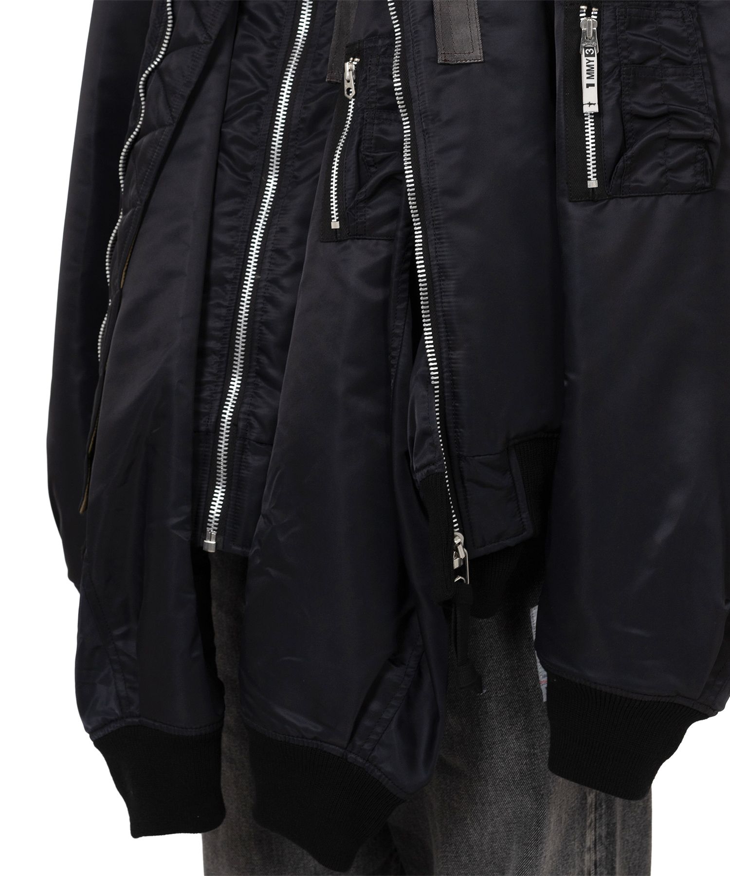 Front Layered Flight Jacket