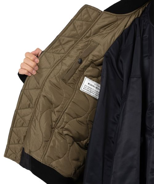 Front Layered Flight Jacket