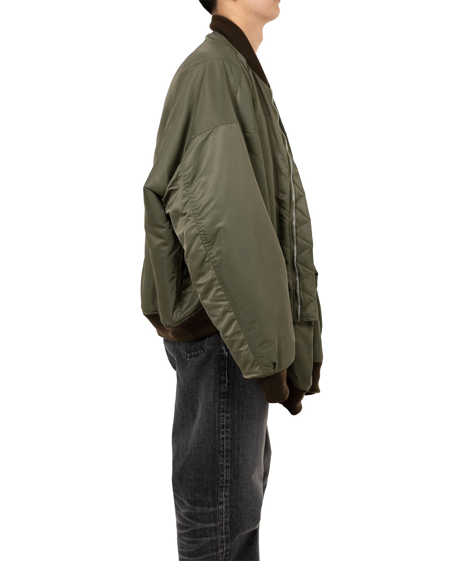 Front Layered Flight Jacket