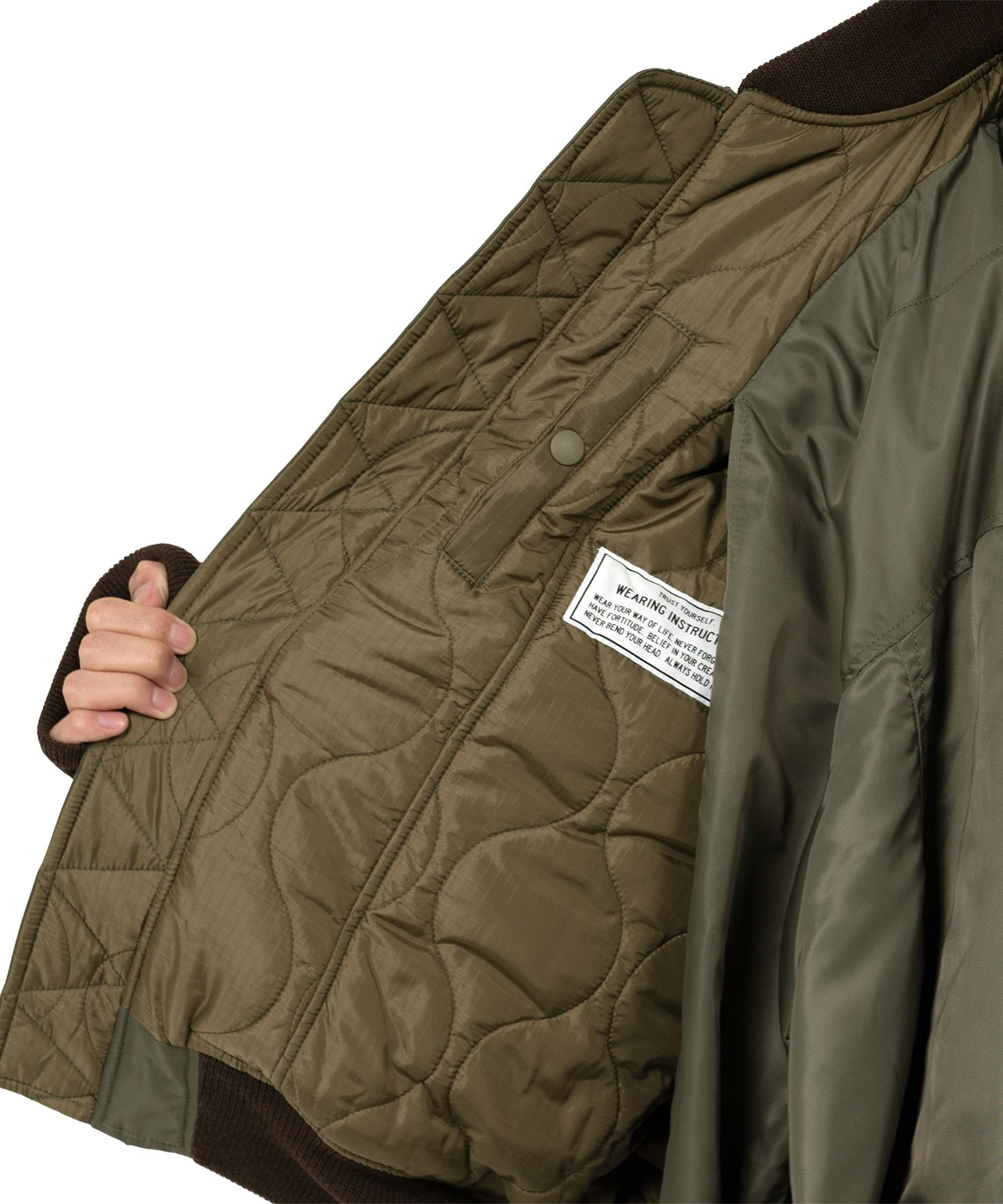 Front Layered Flight Jacket