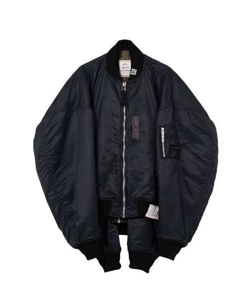 Front Layered Flight Jacket