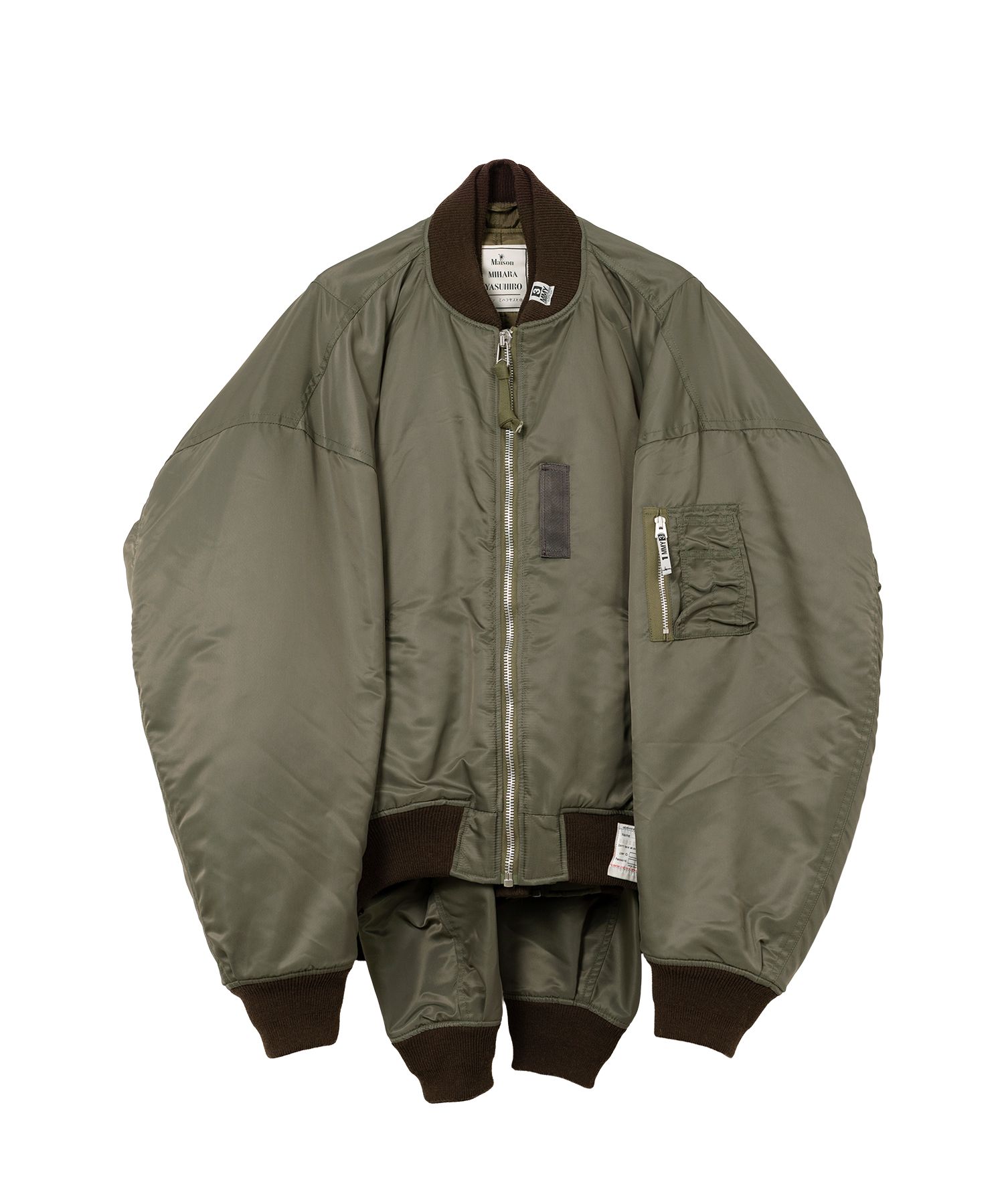 Front Layered Flight Jacket