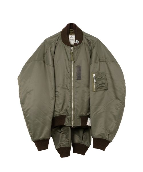 Front Layered Flight Jacket