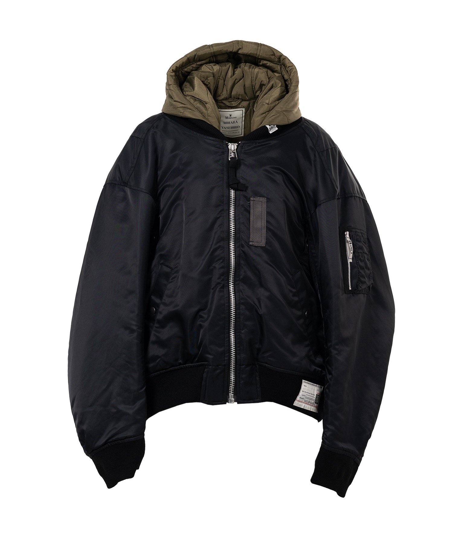 Extended Placket Hood Flight Jacket