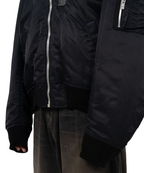 Extended Placket Hood Flight Jacket