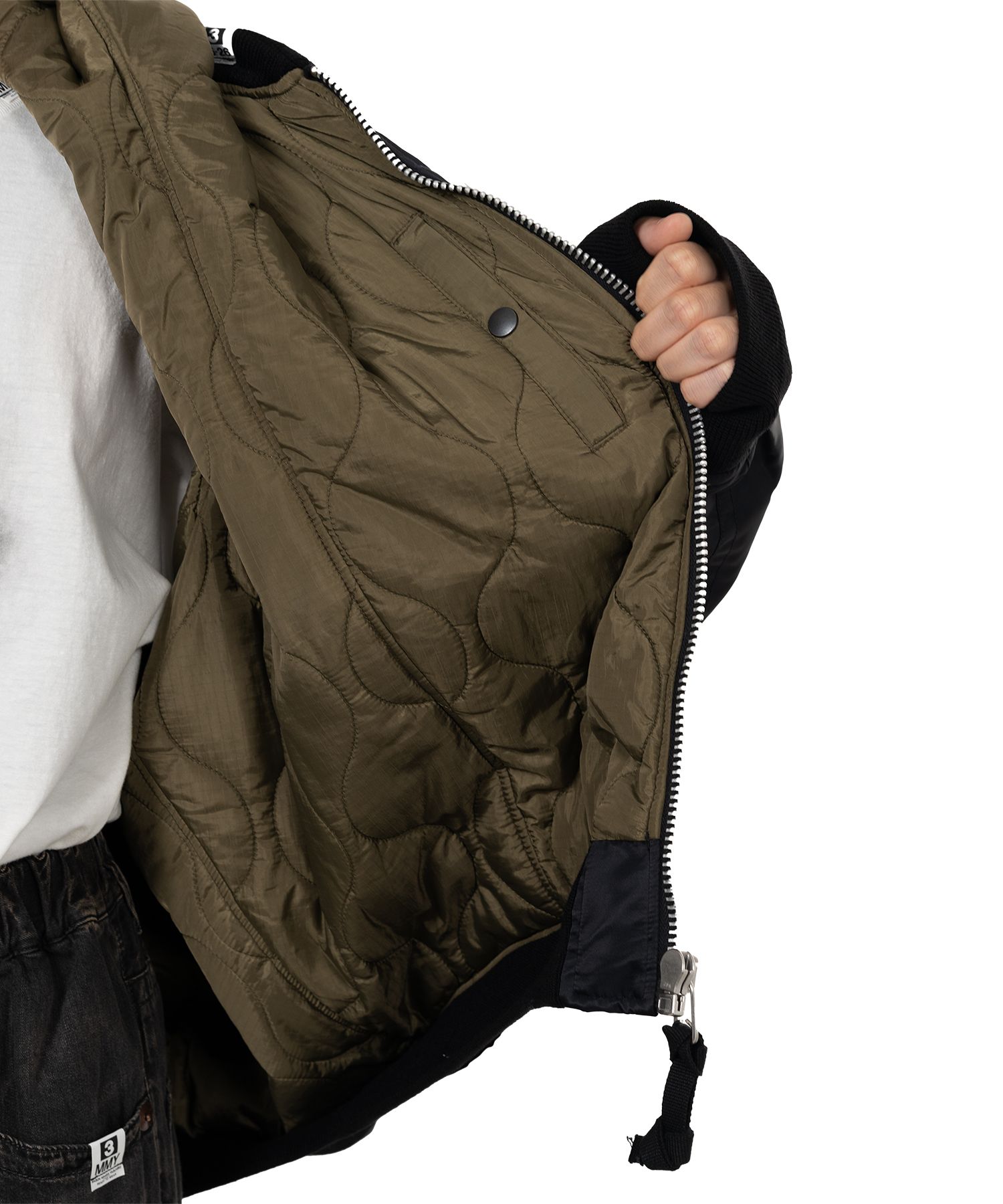 Extended Placket Hood Flight Jacket