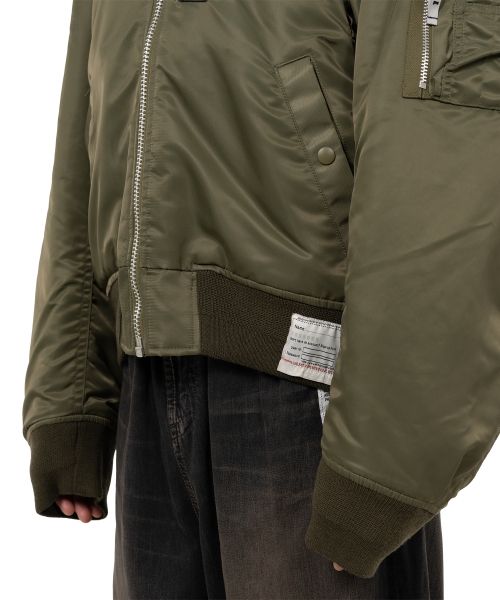 Extended Placket Hood Flight Jacket