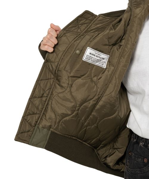 Extended Placket Hood Flight Jacket