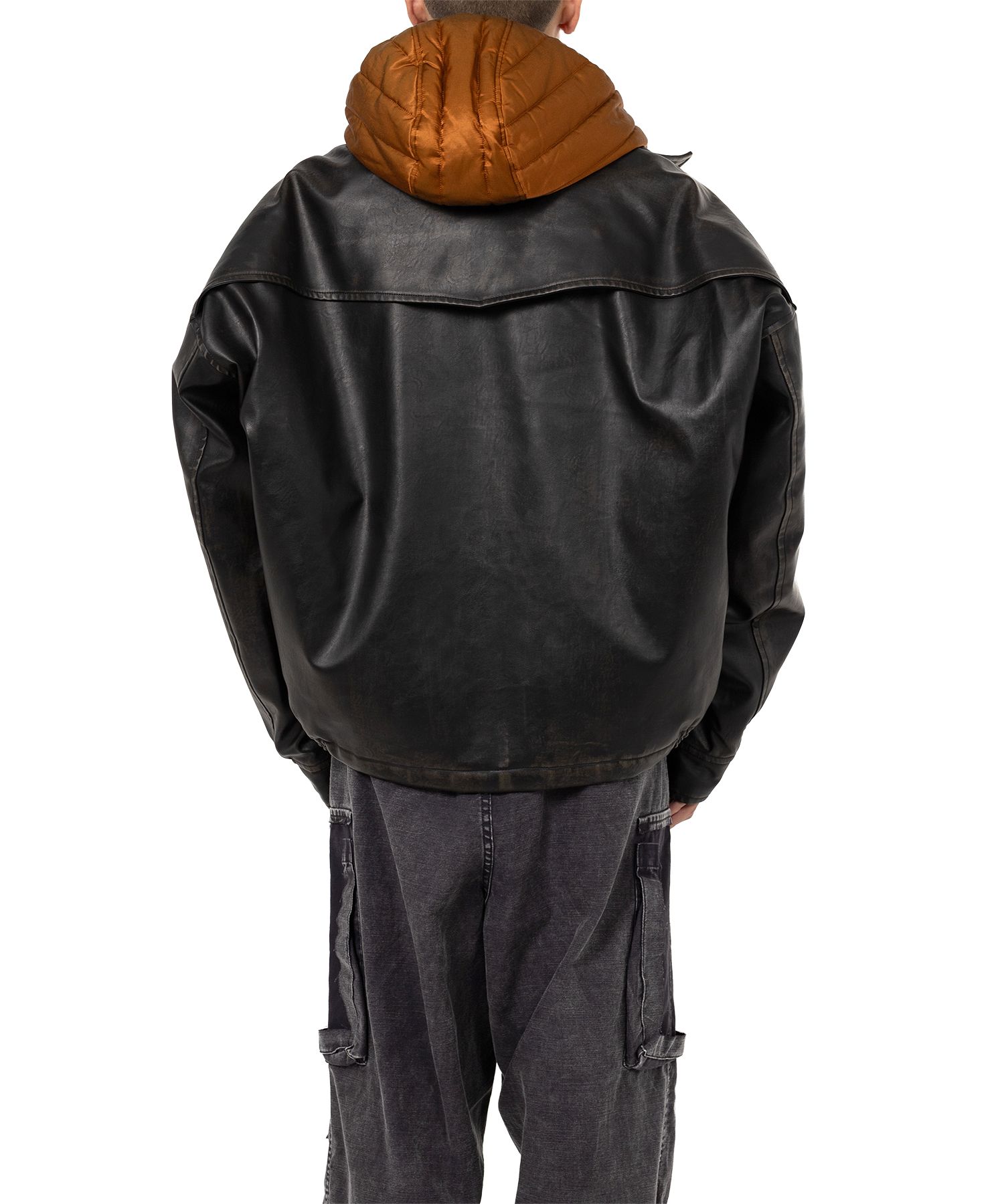 Extended Placket Hood Coated Jacket